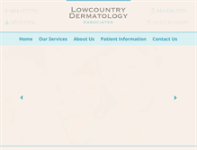 Tablet Screenshot of lowcountrydermatology.com